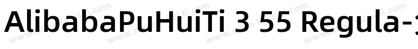 AlibabaPuHuiTi 3 55 Regula字体转换